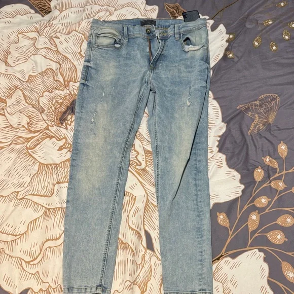 Zara Light Blue Skinny Jeans for Men - Picture 1 of 2